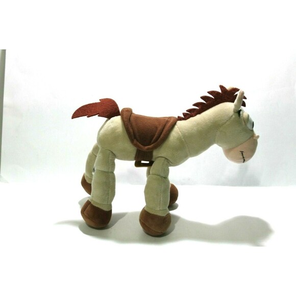 Disney Parks Authentic Bullseye Toy Story Poseable 10" Tan Horse Suede Plush EUC - Picture 9 of 9